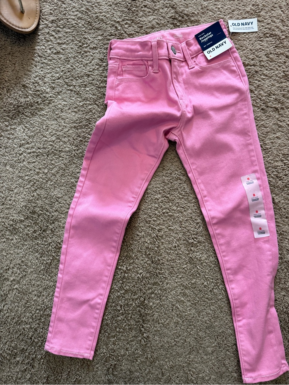 Old Navy Girls' Pink Stretch Skinny Jeans